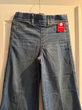 SPANX Medium Blue Wide Leg Denim Jeans